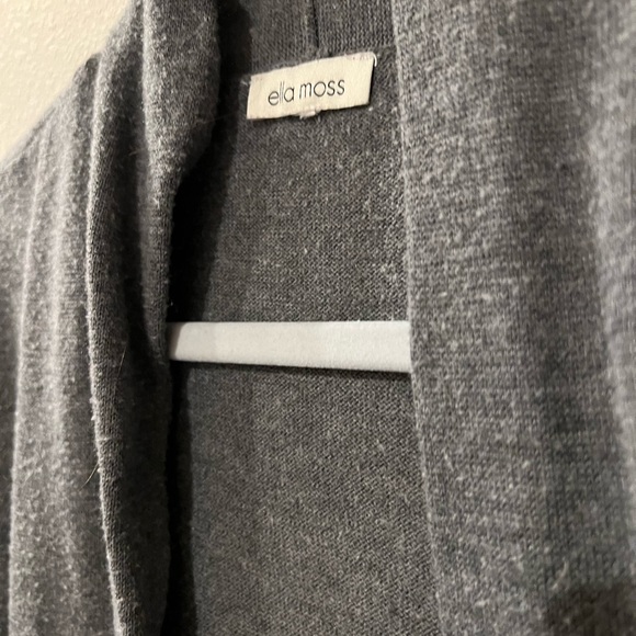 Dark gray, long sleeve cardigan - Picture 3 of 4